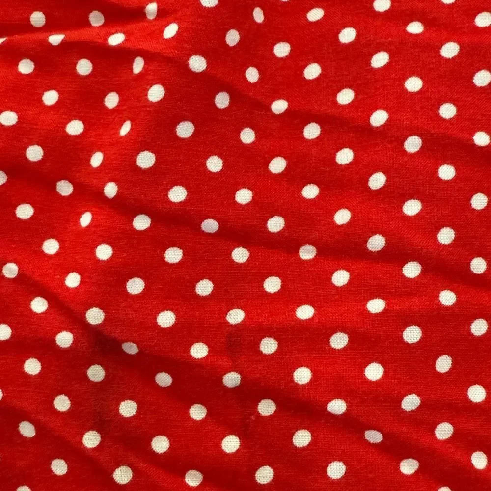 Erika Red Polka Dot Button Down Dress - Picture 10 of 12
